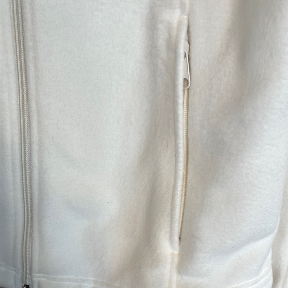 Columbia White Fleece Jacket Lightweight Sporty Design - Picture 4 of 9